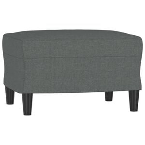 vidaXL Apoio de p&eacute;s 60x50x41 cm tecido cinzento-escuro