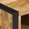vidaXL Mesa de centro 90x50x36 cm madeira de mangueira &aacute;spera maci&ccedil;a