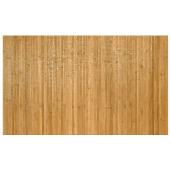 vidaXL Tapete retangular 60x100 cm bambu cor natural