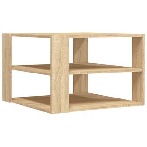 vidaXL Mesa de centro 58x58x40cm derivados madeira carvalho sonoma
