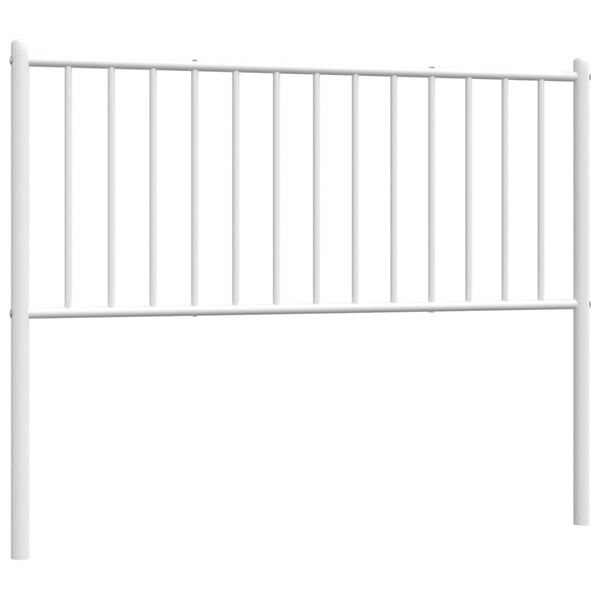 vidaXL Cabeceira de cama 107 cm metal branco