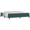 vidaXL Cama Box com colch&atilde;o Verde Escuro 200 x 210 cm tecido