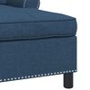vidaXL Chaise Lounge com almofada Azul 91 x 157 x 91 cm tecido
