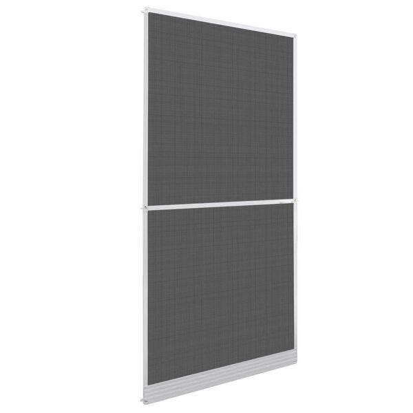 vidaXL Tela de Insetos com Dobradi&ccedil;a Branco e Preto 100 x 215 cm