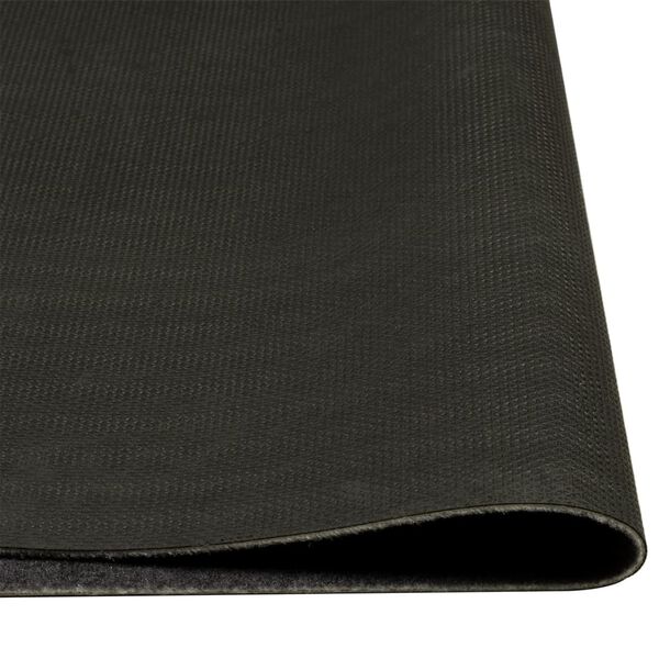 vidaXL Tapete de cozinha lav&aacute;vel 45x150 cm veludo padr&atilde;o vinho cinza