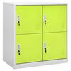 vidaXL Cacifo 90x45x92,5 cm a&ccedil;o cinzento-claro e verde