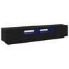vidaXL Conjunto de m&oacute;vel de TV 2 pcs Preto 200 x 35 x 40 cm