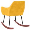 vidaXL Cadeira de baloi&ccedil;o veludo amarelo