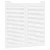vidaXL Portas de batente design de persiana 2-Par 100x100 cm branco