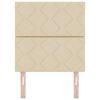 vidaXL Cabeceira com cabeceira Creme 80 cm tecido