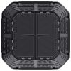 vidaXL Caixote de compostagem para jardim 93,3x93,3x113 cm 740 L preto