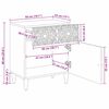 vidaXL Gabinete de Cama Branco 50 x 33 x 60 cm Madeira de manga maci&ccedil;a