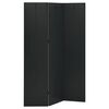 vidaXL Biombo/divis&oacute;ria com 3 pain&eacute;is a&ccedil;o 120x180 cm preto