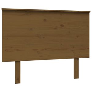 vidaXL Cabeceira de cama 104x6x82,5 cm pinho maci&ccedil;o castanho mel