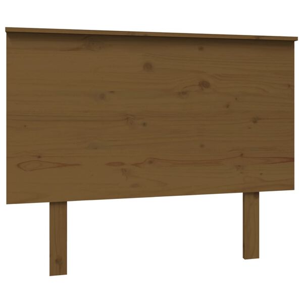 vidaXL Cabeceira de cama 104x6x82,5 cm pinho maci&ccedil;o castanho mel