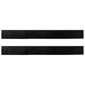 vidaXL Selos de Escovas para Porta Auto-adesivos 2 pcs Castanho 100 cm