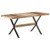 vidaXL Mesa de jantar 160x80x76 cm madeira de mangueira &aacute;spera