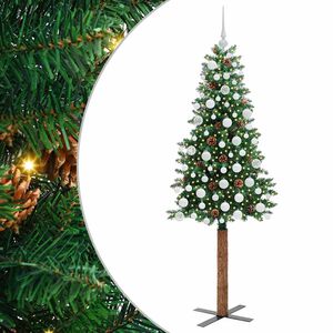 vidaXL &Aacute;rvore de Natal Slim Verde 180 cm