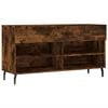 vidaXL Banco sapateira 102x35x55 cm deriv. madeira carvalho fumado