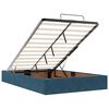 vidaXL Estrutura cama otomana colch&atilde;o 120x200cm veludo azul escuro