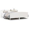 vidaXL Cama sem colch&atilde;o 200x200 cm madeira de pinho maci&ccedil;a branco