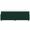 vidaXL Cama boxspring com colch&atilde;o 120x200 cm veludo verde-escuro