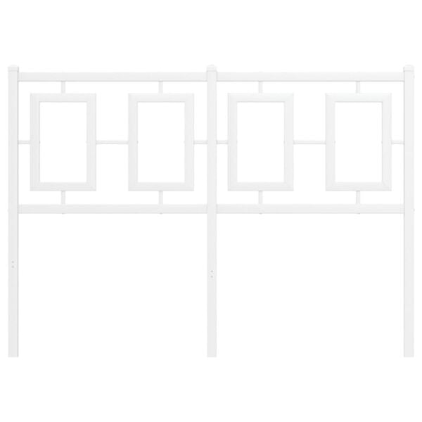 vidaXL Cabeceira de substitui&ccedil;&atilde;o 120 cm metal branco