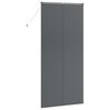 vidaXL Persiana de Janela com cortinas Manual Cinzento escuro Alumínio