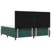 vidaXL Cama Box com colch&atilde;o Verde Escuro 200 x 200 cm Veludo