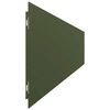 vidaXL Orlas relva 50 pcs verde azeitona 15x103 cm a&ccedil;o laminado a frio