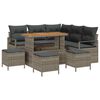vidaXL Conjunto de Sof&aacute; de Jardim 9 unid. 8-N&uacute;mero de lugares Cinzeto