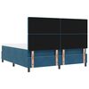 vidaXL Cama Box com colch&atilde;o Azul escuro 180 x 200 cm Veludo