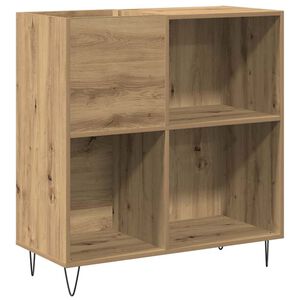 vidaXL Arm&aacute;rio para discos de vinil carvalho artisiano 85 x 38 x 89 cm