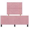 vidaXL Cama Box com cabeceira Rosa 120 x 190 cm Veludo