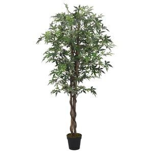 vidaXL &Aacute;cer artificial 504 folhas 150 cm verde