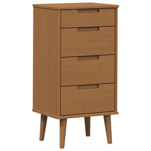 vidaXL Ba&uacute; de Gavetas MOLDE Caramelo 40 x 35 x 82 cm