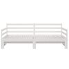 vidaXL Sof&aacute;-cama de puxar 2x(80x200) cm pinho maci&ccedil;o branco