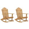 vidaXL Cadeiras de baloi&ccedil;o Adirondack 2 pcs madeira de teca maci&ccedil;a