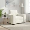 vidaXL Poltrona 100x78x84 cm veludo creme
