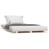 vidaXL Estrutura de cama 75x190 cm madeira de pinho maci&ccedil;a
