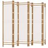 vidaXL Divis&oacute;ria/biombo com 6 pain&eacute;is dobr&aacute;veis 240 cm bambu e lona