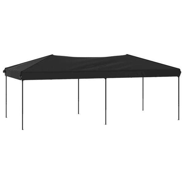 vidaXL Tenda para festas dobrável 3x6 m preto