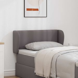 vidaXL Orelha de Cabeceira Cinza Escuro 40 x 23 x 6 cm PVC