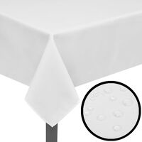 Toalhas de mesa 5 pcs 100 x 100 cm branco