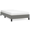 vidaXL Estrutura de cama sem colch&atilde;o 90x190 cm tecido cinzento-escuro