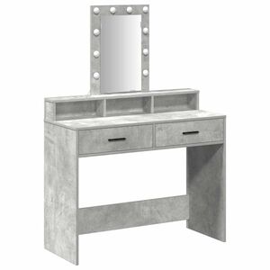 vidaXL Mesa de vestir Cinzeto 100 x 41 x 140 cm Derivados de Madeira