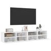vidaXL M&oacute;veis parede p/ TV 2pcs 80x30x30cm derivados de madeira branco