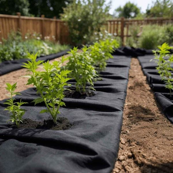 vidaXL Membrana de geot&ecirc;xtil 1x10 m fibra de poli&eacute;ster preto