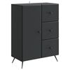vidaXL Buffet Preto 66 x 34,5 x 90 cm Derivados de Madeira