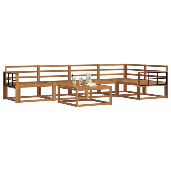 vidaXL Conjunto de Sof&aacute;s para Exterior 6 pcs Natural